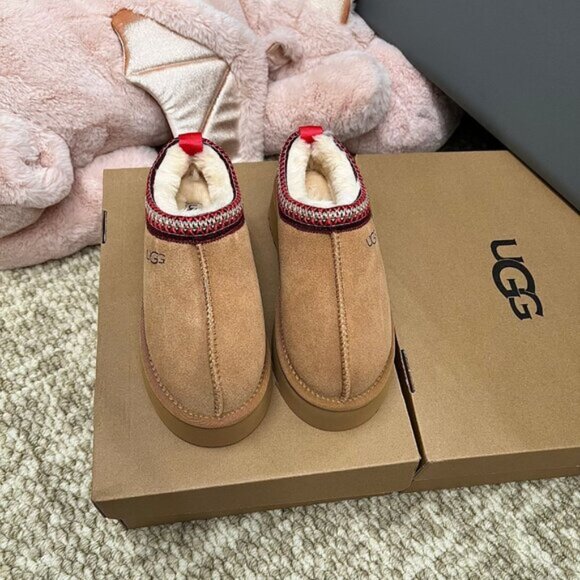Women UGG Tazz Tasman Slipper Chestnut Suede Upper - Picture 3 of 5